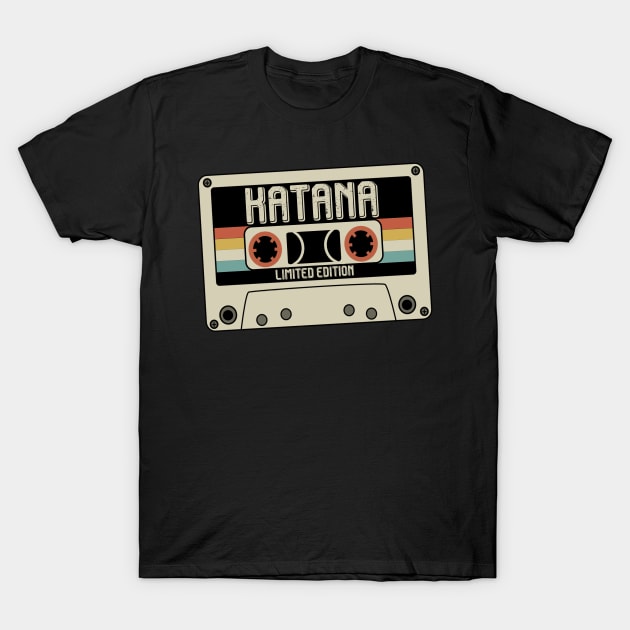 Katana Name - Limited Edition - Vintage Style T-Shirt by Debbie Art